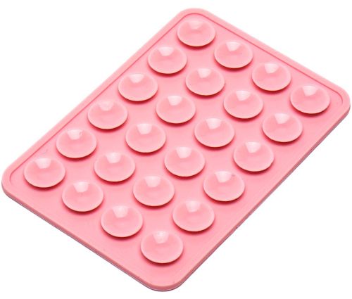 Тримач ліппер для телефона на присосках Sticker Side Silicone 8х5.5 см двосторонній силіконовий чохол, 24 присоски для смартфона Octobuddy
