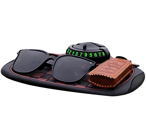 Протиковзкий автомобільний килимок Car Dashboard Mat AND 5238 органайзер підставка на приладову панель для телефону, паркувальна карта на торпеду