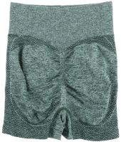 Жіночі безшовні шорти Lifting Yoga Shorts XZY8855 стягуючі спортивні велосипедки з високою талією та ефектом пуш ап для фітнесу Зелені S-XXL