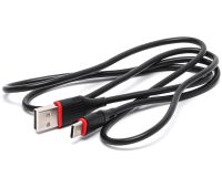 Кабель для зарядного пристрою Borofone BX17 USB Type-C 3A 1м для заряджання та передавання даних телефона, зарядка шнур 100 см для смартфона Чорна