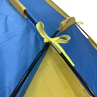 Пляжний двомісний намет-тент «Ракушка» Send Tent WM-0T103, синій, 210×120×105 см — автоматичний туристичний намет-тент із каркасом для кемпінгу