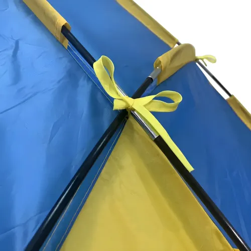 Пляжний двомісний намет-тент «Ракушка» Send Tent WM-0T103, синій, 210×120×105 см — автоматичний туристичний намет-тент із каркасом для кемпінгу