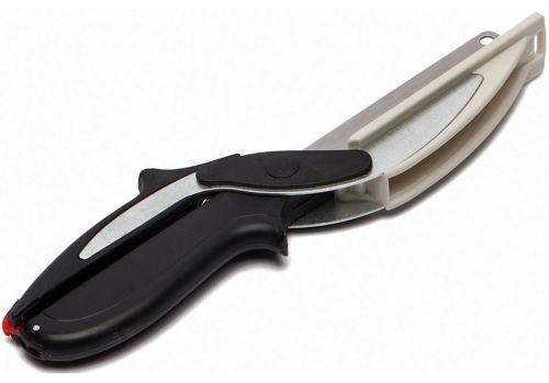 Розумні ножиці для нарізки овочів Smart Clever Cutter JN-59 3 в 1 універсальний кухонний ніж для швидкої шинкування, ніж-ножиці і дошка для різання