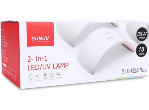 Професійна UV лампа SUN9c для манікюру і педикюру 24W апарат для сушіння гель лаку і гелю для нігтів з таймером УФ сушарка Сан 9 біла White