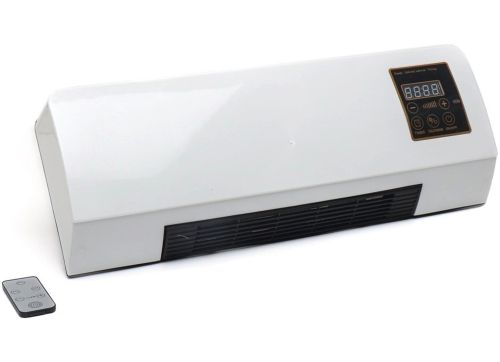 Настінний тепловентилятор Domotec MS-5962 з пультом 1800W електричний обігрівач на стіну з дистанційним управлінням на 40 кв. м 2 режими роботи