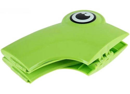 Детская накладка на унитаз Folding Potty Seat Жабка дорожное cкладное пластиковое cиденье насадка для обучения к горшку с чехлом Frog Green 35Х30 см