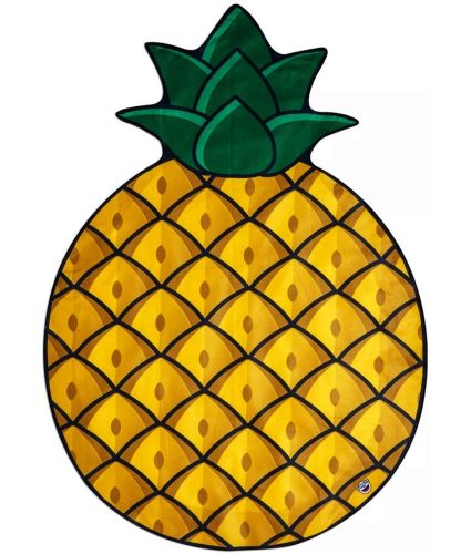 Пляжне 3D покривало Bigmouth Beach Blanket Pineapple YX008 безворсовий пляжний килимок 135х142 см підстилка для пікніка, рушник для пляжу Ананас
