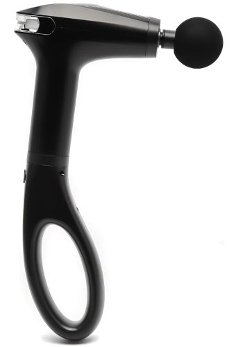 Ручний масажний пістолет Fascial Gun Pro HB-005 Black 4 насадки, бездротовий перкусійний вібромасажер для всього тіла на акумуляторі Чорний