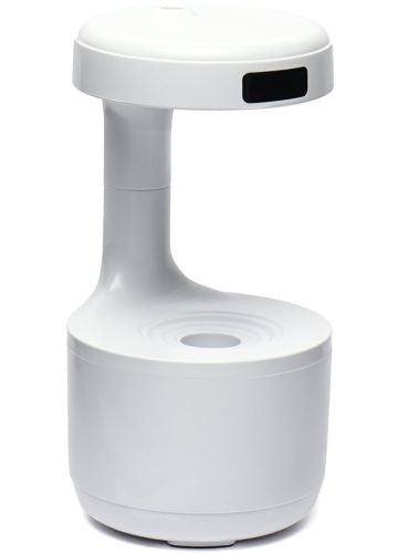Антигравітаційний зволожувач повітря Anti Gravity Humidifier 800 мл портативний крапельний міні дифузор зі зворотним потоком і підсвічуванням Білий