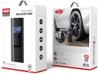 Автомобільний компресор Intelligent Inflator Pump XO CZ012 6000mAh акумуляторний повітряний автокомпресор з РК монітором портативний насос для шин