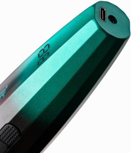 Акумуляторний тример для стрижки волосся VGR V-906 5W бездротова чоловіча машинка для окантовки бороди і вусів зі змінними насадками і дисплеєм USB