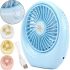 Настільний міні вентилятор Mini Fan SQ1978A портативний ручний вентилятор на стіл з 2 швидкостями, підсвічуванням і вбудованим акумулятором 4.5 W USB