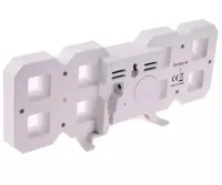 Електронні настільні 3D годинник з синьою LED підсвічуванням Generic LY-1089, світлодіодні цифрові настінні годинники з будильником і датою білі