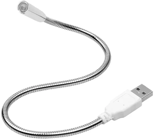 Гнучка лампа USB LED Light 35 см для підсвічування клавіатури ноутбука , портативне металеве підсвічування на гнучкій ніжці для повербанка
