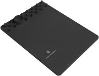 Килимок для миші з бездротовою зарядкою Wireless Charging Mouse Pad RK800 ігрова поверхня Qi для мишки з органайзером для візиток і проводів 