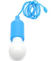 Подвесная LED лампа на шнурке Bailong BL-15418 портативный светодиодный фонарь на веревке, навесная лампочка на батарейках TY-6088 Холодный белый 