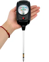 Аналізатор ґрунту для вимірювання вологості Soil Tester S-9 3 в 1 тестер вимірювач для контролю pH і родючості для саду, городу та кімнатних рослин