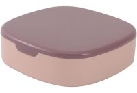 Органайзер для біжутерії з дзеркалом Jewerly Storage Box LD-988 Дорожня міні шкатулка на 7 відділень для прикрас і ювелірних виробів 10х10 см
