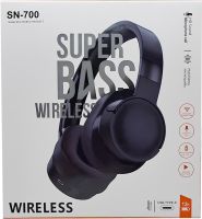 Великі бездротові стерео навушники Bluetooth Wireless Headphone SN - 700 накладна акумуляторна гарнітура з наголов'ям і мікрофоном Mini-jack USB