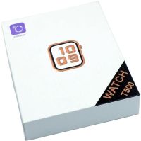 Наручні Смарт годинник Smart Watch T500 Спортивні з мікрофоном, тонометром IP67 Aluminium 44mm Розумні годинник з функціями фітнесу та здоров'я білі