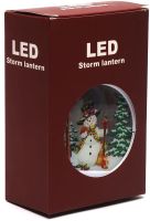 Новорічний нічник Свічка Xmas LED Storm Lantern NM7117 ДЕКОРАТИВНИЙ ЛІХТАР Дід Мороз, настільний світильник зі світлодіодним підсвічуванням на батарейках