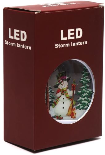 Новорічний нічник Свічка Xmas LED Storm Lantern NM7117 ДЕКОРАТИВНИЙ ЛІХТАР Дід Мороз, настільний світильник зі світлодіодним підсвічуванням на батарейках