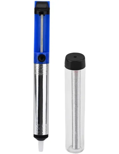 Електричний паяльник JCD 908S 80 Вт із LED-дисплеєм та регулюванням температури, паяльна станція з набором інструментів, олов’яним відсмоктувачем та жалом у чохлі