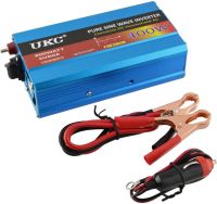 Перетворювач з чистою синусоїдою UKC AC / DC 12V-220V 400W автомобільний інвертор напруги струму 12В 220В 400 Вт акумулятор від прикурювача