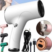 Бездротовий акумуляторний фен hair Dryer WNK - 2027 2600 mAh для сушіння і укладання волосся Електрофен 500W з режимом холодного повітря USB WHD-01