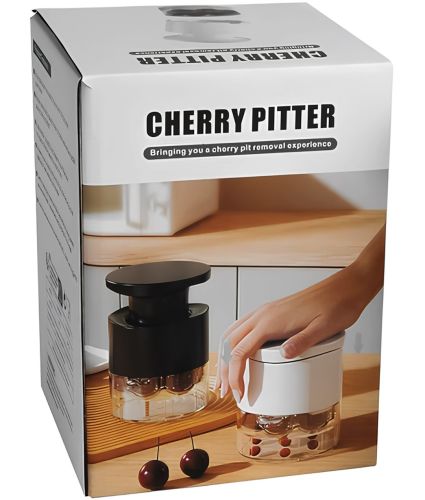 Машинка для видалення вишневих кісточок Cherry Pitter PL7 ручний прилад видавлювач з контейнером для відділення кісточки від вишні черешні AND 1-56