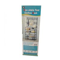 Напольная вешалка для одежды в прихожую New simple floor clothes rack 60х29, 5х151 см Универсальная металлическая передвижная стойка Белая