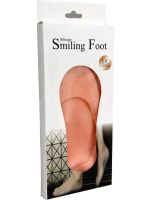 Універсальні силіконові шкарпетки для ніг і п'ят Smiling Foot нековзні захисні накладки для захисту від мозолів Anti-crack silicon socks бежеві