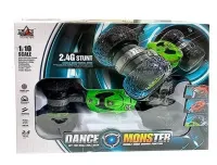 Трюкова машинка перевертиш Dance Monster RQ-2028 Green на радіокеруванні, всюдихід трансформер на пульті управління, Зелена