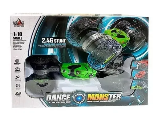 Трюкова машинка перевертиш Dance Monster RQ-2028 Green на радіокеруванні, всюдихід трансформер на пульті управління, Зелена