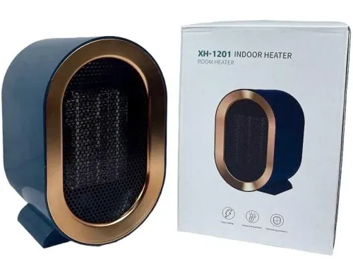 Настільний керамічний обігрівач тепловентилятор Indoor Heater XH-1201 1200W, підлоговий електричний тепловентилятор PTC 2 режими від мережі 220В