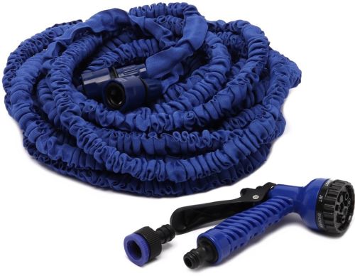Садовий шланг для поливу Xhose 15 метрів 50FT з насадкою розпилювачем X-Hose 15м посилений поливальний розтягується шланг Magic Hose