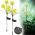 Садовий декоративний ліхтар Кульбабки LED Flower Solar Light AD-2302 42.5 см 2 штуки вуличний світильник на сонячній батареї Теплий білий