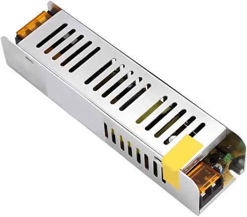 Імпульсний блок живлення Metal Long 12V 25A 300W S-300-12 мережевий адаптер з пасивним охолодженням для світлодіодних LED ламп в металевому корпусі