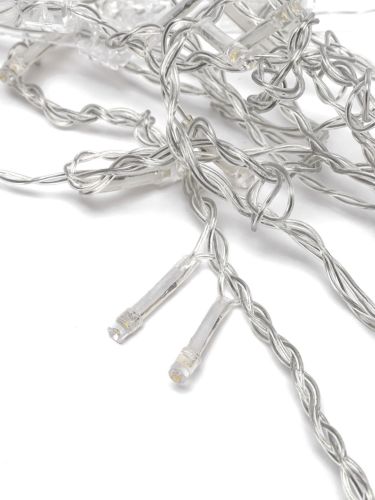 Внутренняя гирлянда штора Звезды Star Style теплый белый 2.5Х1 м 138 LED диодов WW, светодиодная гирлянда-занавес 12 звезд на окно 2.5мх1м 220V