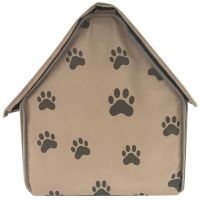 Мягкий домик для собак и кошек Portable Dog House портативная складная будка для домашних животных, раскладное спальное место на флисе для питомцев