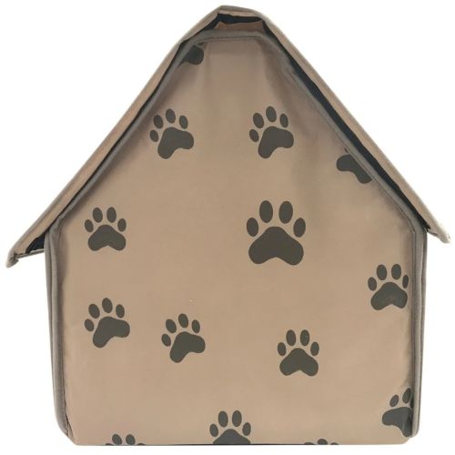 Мягкий домик для собак и кошек Portable Dog House портативная складная будка для домашних животных, раскладное спальное место на флисе для питомцев