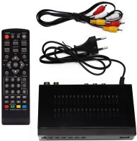 Цифровий ефірний тюнер Openbox Gold 11077 DVB-T2 приставка для телевізора з дисплеєм, ТВ ресивер EL - 009 C роз'ємом під WiFi і пультом IPTV, HDMI H. 264