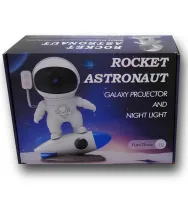 Лазерний нічник-проектор Астронавт Rocket Astronaut BL-07 світлодіодний LED нічник c проекцією зоряного неба, проектор космонавт з пультом від USB