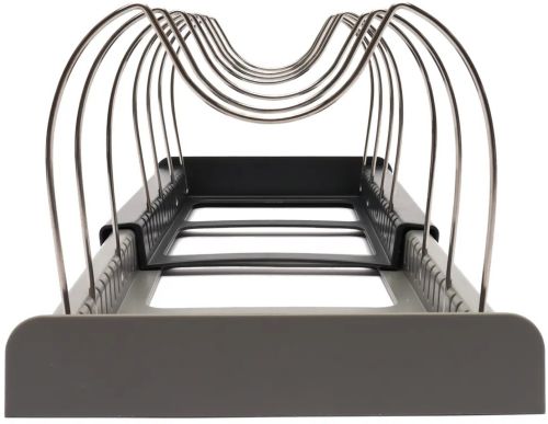 Розширюваний тримач для зберігання кришок Dish Rack кухонний висувний органайзер для посуду, розсувна сушарка підставка для каструль на кухню