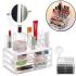 Настольный акриловый органайзер Cosmetic Box CX-8702 c зеркалом для косметики и мелочей JN-870, Косметический бокс с выдвижными ящиками JN-878