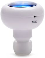 Бездротовий стерео навушник AirBeats Bluetooth mini 4.0 White Вакуумна гарнітура з вбудованим мікрофоном і шумозаглушенням для IOS і Android Білий