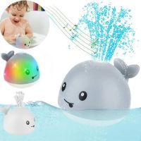 Детская игрушка для ванной светящийся кит Spray Water Bath Toy с подсветкой и фонтаном, Плавающая игрушка Кит спрей с фонтанчиком для купания малышей