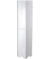 Підлоговий пенал у ванну Sleek Bathroom Storage Cabinet PK-01 вузька пластикова шафа 80х15х15 см органайзер з тримачем для зберігання паперу Білий