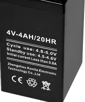 Акумуляторна батарея Battery 4V 4.0Ah 20HR UKC 4A акумулятор для іграшок, радіоприймачів, касових апаратів