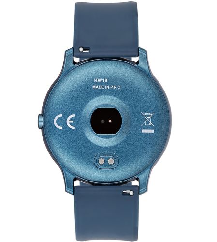 Наручний Смарт годинник Smart Watch Kw19 Blue 44mm C вимірюванням тиску і фітнес трекером розумні Bluetooth годинник з тонометром і пульсометром сині